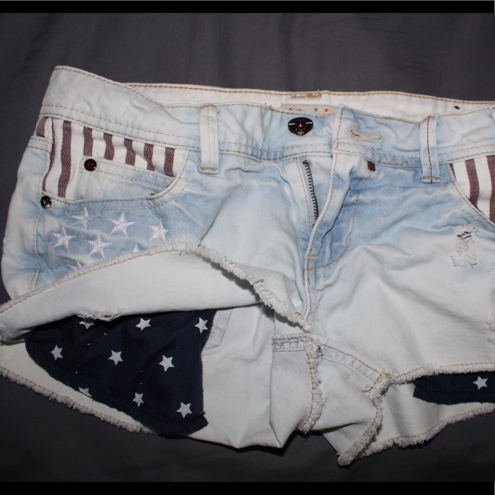 American flag shorts